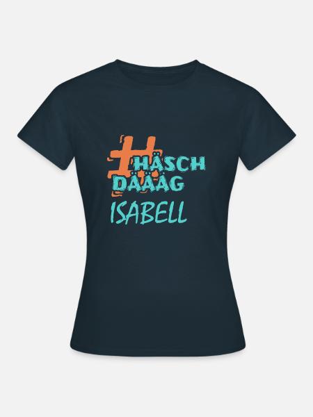 isabell - Frauen T-Shirt - Navy