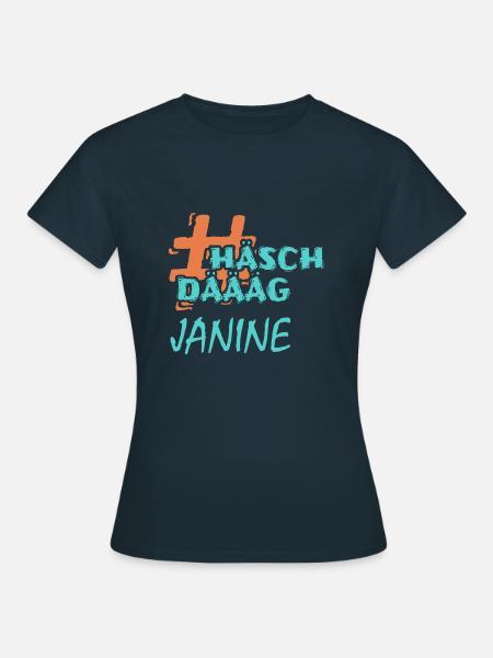 Janine - Frauen T-Shirt - Navy