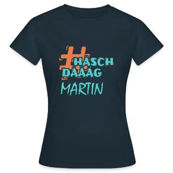 Hashtag Martin - Women's T-Shirt - navy - Front - AI Model Female 172 dark (172cm)