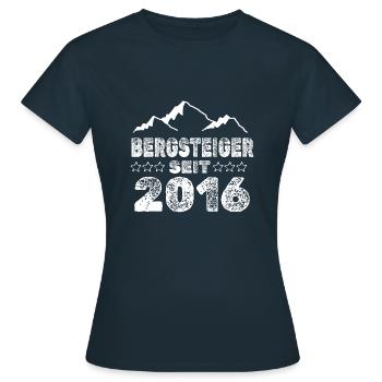 geboren 2016 - Frauen T-Shirt - Navy - Vorne - AI Model Female 172 dark (172cm)