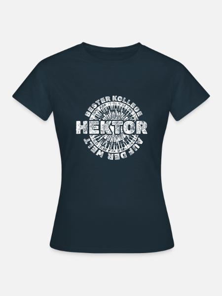 Vorname Hektor - Frauen T-Shirt - Navy