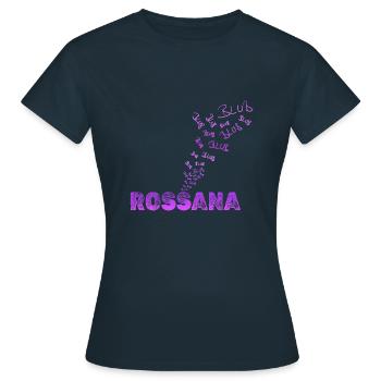 Spaßig Rossana - Frauen T-Shirt - Navy - Vorne - AI Model Female 172 dark (172cm)