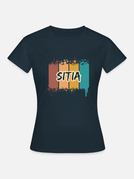 Sitia Sitia - Frauen T-Shirt - Navy