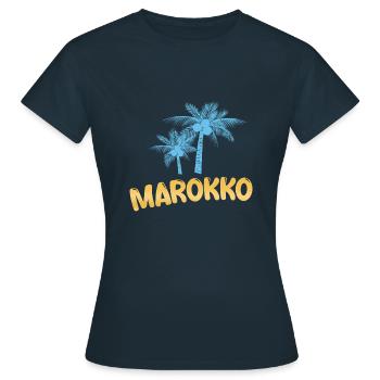 Marokko als Marokko - Frauen T-Shirt - Navy - Vorne - AI Model Female 172 dark (172cm)