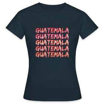 Reise Guatemala - Frauen T-Shirt - Navy - Vorne - AI Model Female 172 dark (172cm)
