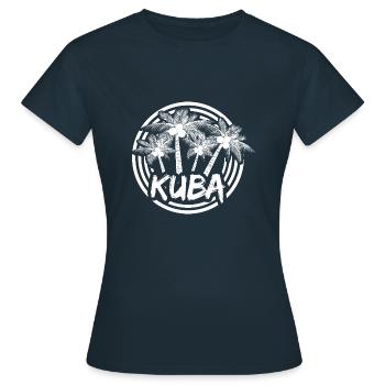 Vacances Cuba - T-shirt Femme - marine - Devant - AI Model Female 172 dark (172cm)
