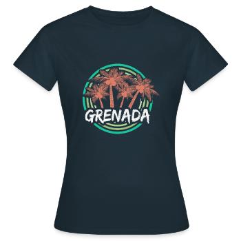 Geschenk für Grenada - Frauen T-Shirt - Navy - Vorne - AI Model Female 172 dark (172cm)