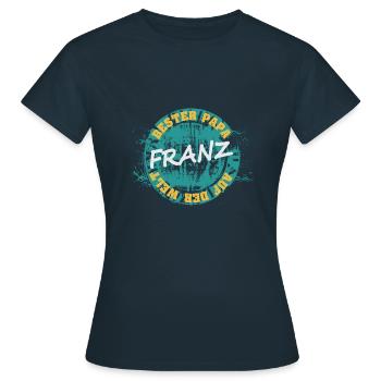 Vatertag Franz - Frauen T-Shirt - Navy - Vorne - AI Model Female 172 dark (172cm)