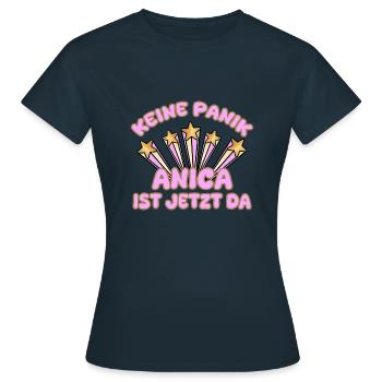 Nom de femme Anica - T-shirt Femme - marine - Devant - AI Model Female 172 dark (172cm)