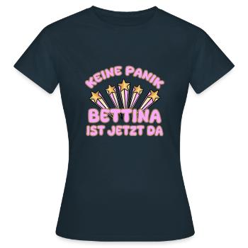 Nom de la femme Bettina - T-shirt Femme - marine - Devant - AI Model Female 172 dark (172cm)