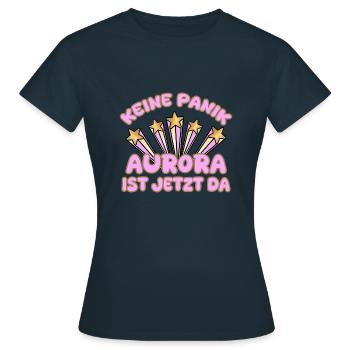 Nom de la femme Aurora - T-shirt Femme - marine - Devant - AI Model Female 172 dark (172cm)