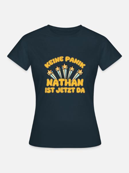 Geschenk für Nathan - Frauen T-Shirt - Navy