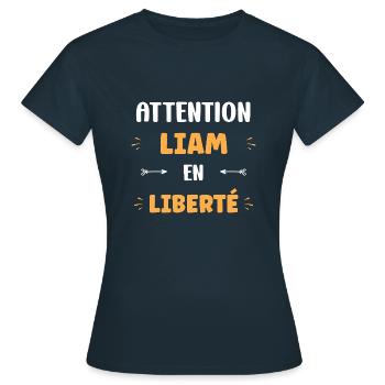 Liam - T-shirt Femme - marine - Devant - AI Model Female 172 dark (172cm)