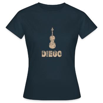 Diego as viola - Women's T-Shirt - navy - Front - AI Model Female 172 dark (172cm)