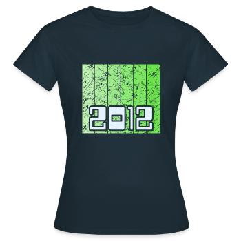 Green 2012 - Women's T-Shirt - navy - Front - AI Model Female 172 dark (172cm)