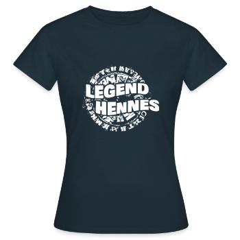 Hennes - Frauen T-Shirt - Navy - Vorne - AI Model Female 172 dark (172cm)