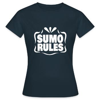 Sumo - Women's T-Shirt - navy - Front - AI Model Female 172 dark (172cm)