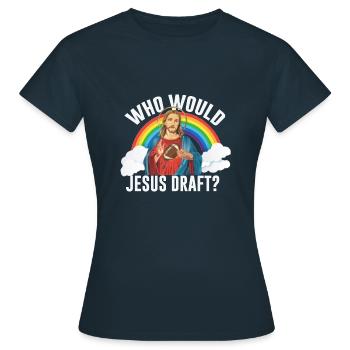 Fantasy Football Rugby Torwart Sport Torhüter - Frauen T-Shirt - Navy - Vorne - AI Model Female 172 dark (172cm)