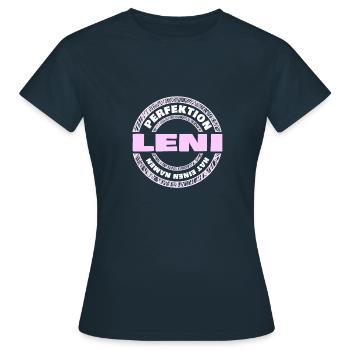 Perfektion Leni - Frauen T-Shirt - Navy - Vorne - AI Model Female 172 dark (172cm)