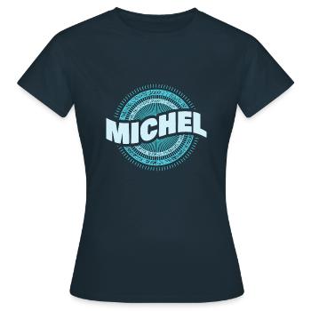 Michel - T-shirt Femme - marine - Devant - AI Model Female 172 dark (172cm)