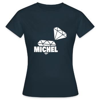 Precious Michel - Women's T-Shirt - navy - Front - AI Model Female 172 dark (172cm)