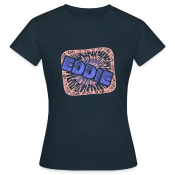 Collègue Eddie - T-shirt Femme - marine - Devant - AI Model Female 172 dark (172cm)