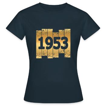 Gold Tone 1953 - Women's T-Shirt - navy - Front - AI Model Female 172 dark (172cm)