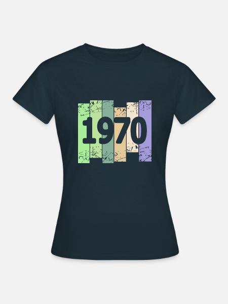 Kunstwerk 1970 - Frauen T-Shirt - Navy