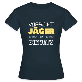 Gift for hunters - Women's T-Shirt - navy - Front - AI Model Female 172 dark (172cm)