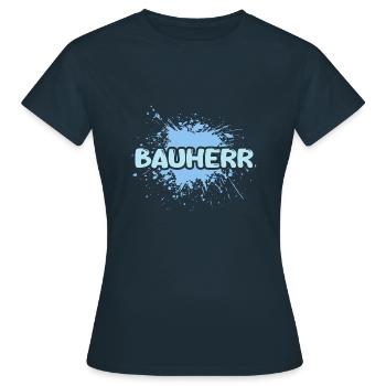 Créateur d’offres d’emploi - T-shirt Femme - marine - Devant - AI Model Female 172 dark (172cm)