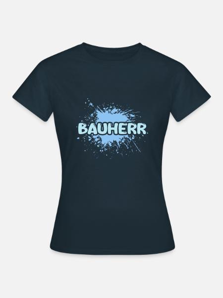 Job Bauherr - Frauen T-Shirt - Navy