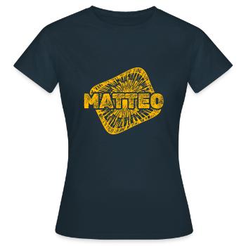Poussière d’étoile Matteo - T-shirt Femme - marine - Devant - AI Model Female 172 dark (172cm)