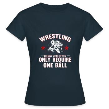 Lutte de lutte - T-shirt Femme - marine - Devant - AI Model Female 172 dark (172cm)