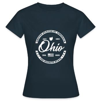 Ohio - Women's T-Shirt - navy - Front - AI Model Female 172 dark (172cm)