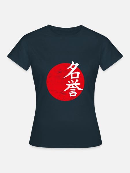 Honor Japanese art - Women's T-Shirt - navy