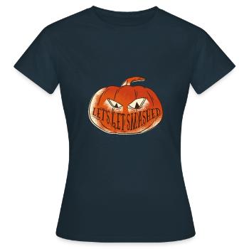 Citrouille - T-shirt Femme - marine - Devant - AI Model Female 172 dark (172cm)