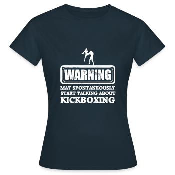 Kickboxing kickboxing - T-shirt Femme - marine - Devant - AI Model Female 172 dark (172cm)