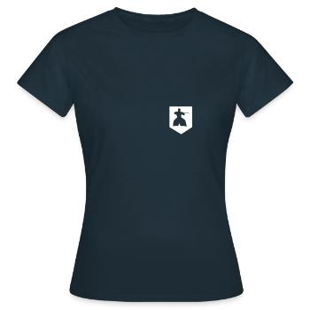Cadeau de combat au sabre d'arts martiaux japonais Kendo - T-shirt Femme - marine - Devant - AI Model Female 172 dark (172cm)
