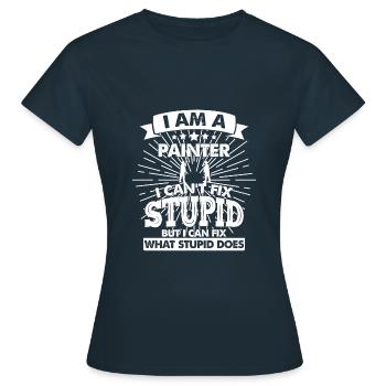 Peintre Peintre Peintre Peintre Peintre Peintre - T-shirt Femme - marine - Devant - AI Model Female 172 dark (172cm)