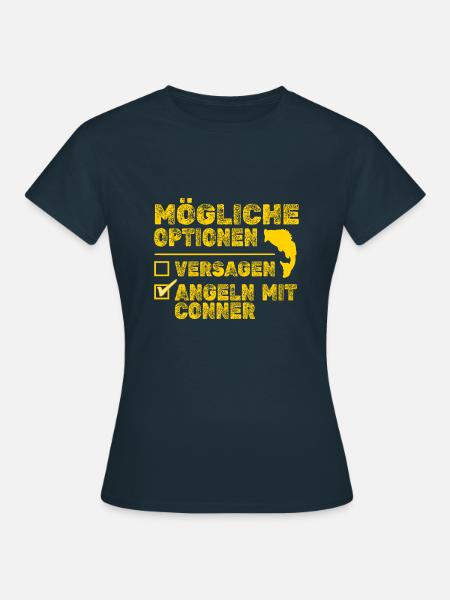 Fisch Conner - Frauen T-Shirt - Navy