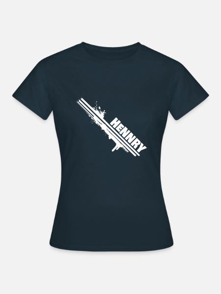Farbklecks Hennry - Frauen T-Shirt - Navy
