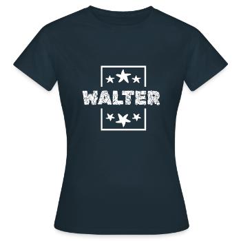 Walter - Frauen T-Shirt - Navy - Vorne - AI Model Female 172 dark (172cm)