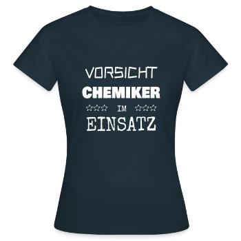 Chemist - Women's T-Shirt - navy - Front - AI Model Female 172 dark (172cm)