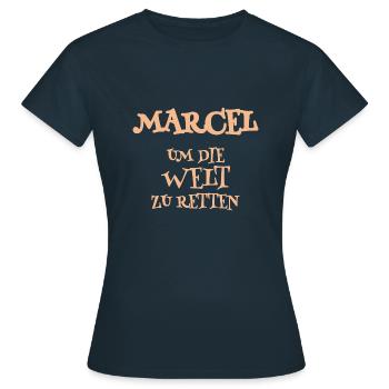 Marcel as a helper - Women's T-Shirt - navy - Front - AI Model Female 172 dark (172cm)