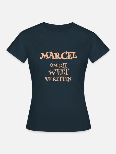 Marcel als Helfer - Frauen T-Shirt - Navy