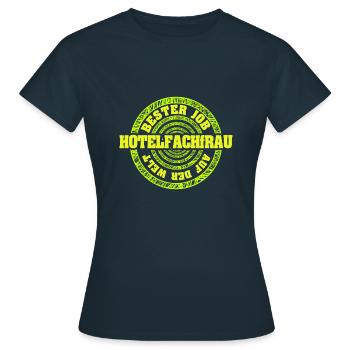Hotel manager as a job - Women's T-Shirt - navy - Front - AI Model Female 172 dark (172cm)