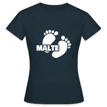Birth Malte - Women's T-Shirt - navy - Front - AI Model Female 172 dark (172cm)