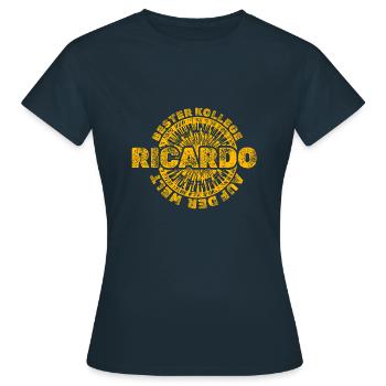 Ricardo - T-shirt Femme - marine - Devant - AI Model Female 172 dark (172cm)