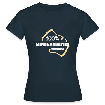 Beruf Minenarbeiter - Frauen T-Shirt - Navy - Vorne - AI Model Female 172 dark (172cm)