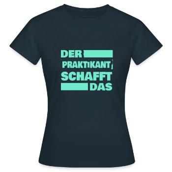 Trainee - Women's T-Shirt - navy - Front - AI Model Female 172 dark (172cm)